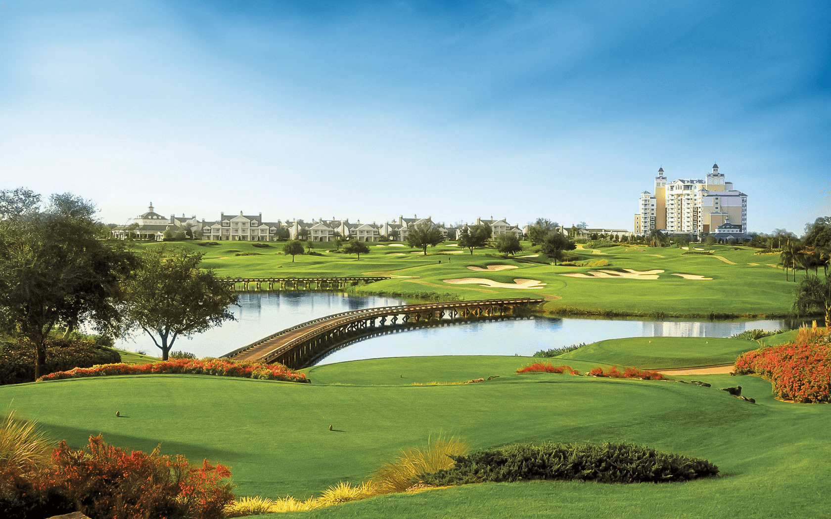 large open golf course space