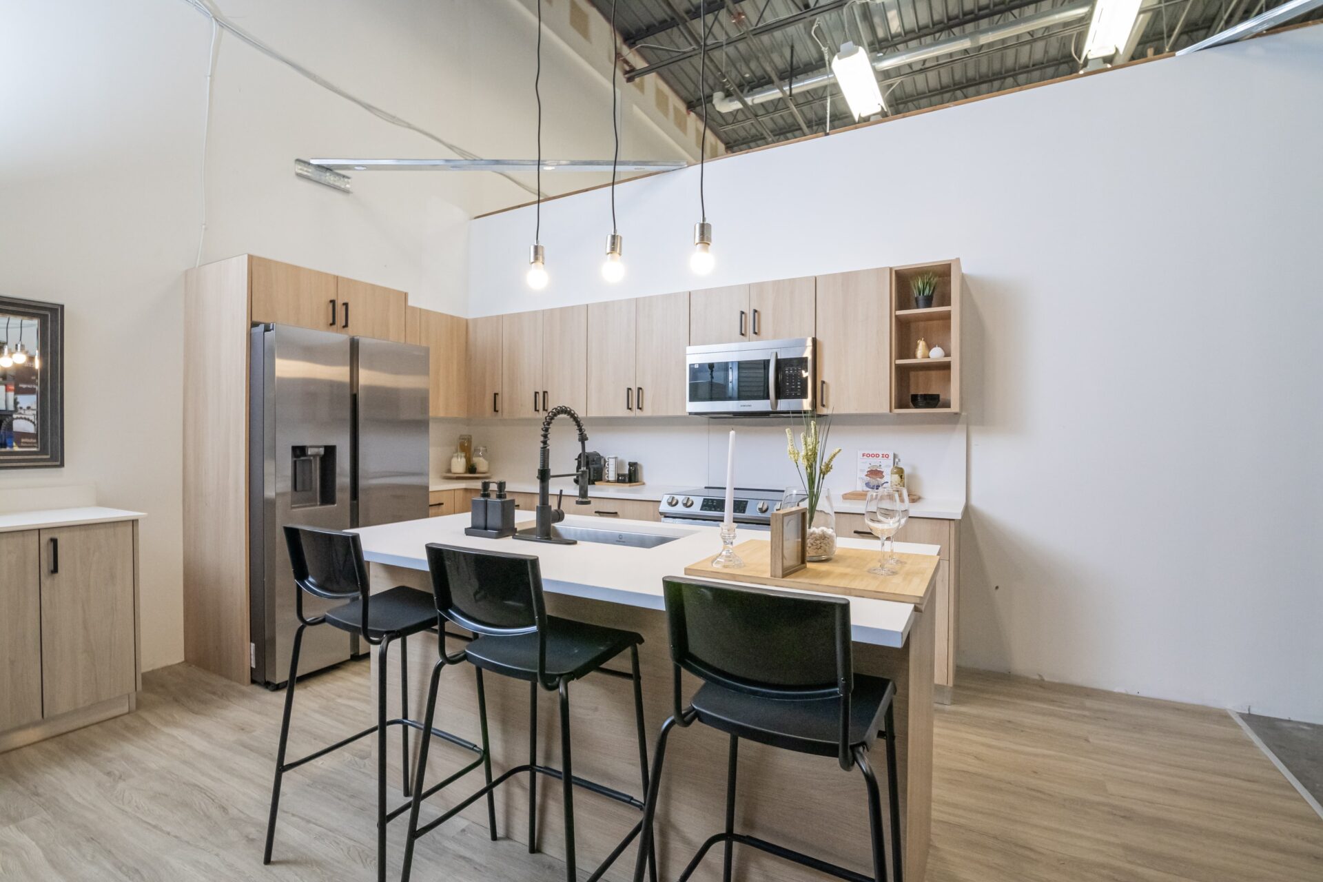 The Crescent showroom kitchen